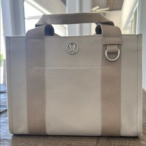 Lululemon Athletica Two-Tone Canvas Mini Tote with removable strap